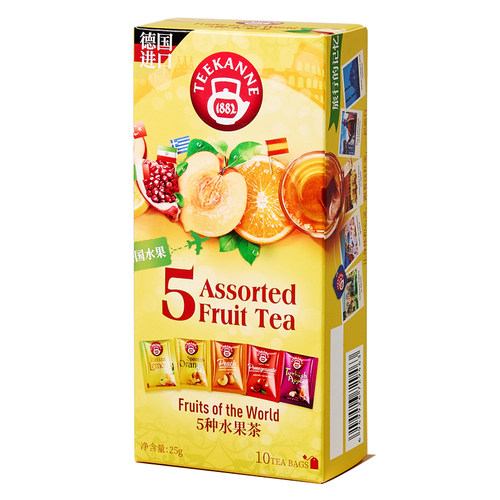 Teekanne冷泡5味水果茶包组合装