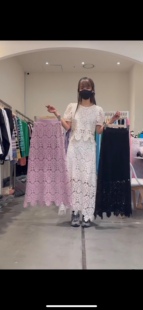 上衣 温婉蕾丝镂空短袖 高腰半身长裙 Lucia法式 韩国设计师新款