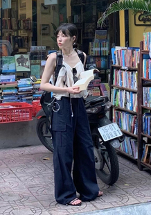 2025春夏季 工裝 lest form休閑薄款 韓國設(shè)計(jì)師sim 褲 現(xiàn) 新款