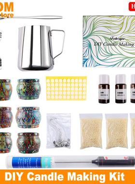 DIY Candle Making Kit set Beewax Scented Candles Wick Craft