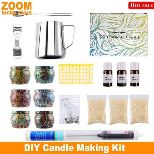 DIY Candle Making Kit set Beewax Scented Candles Wick Craft