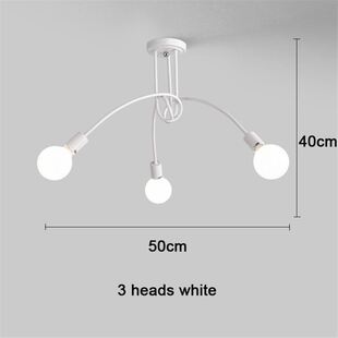 DARHYN Nordic Modern Creative Curve Chandeliers Wrought Iron