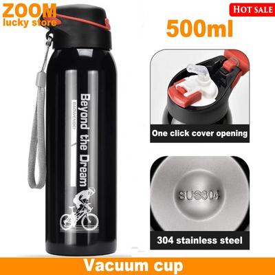 500ml vacuum cup cycling Sports hot Water bottle cup跨境香港