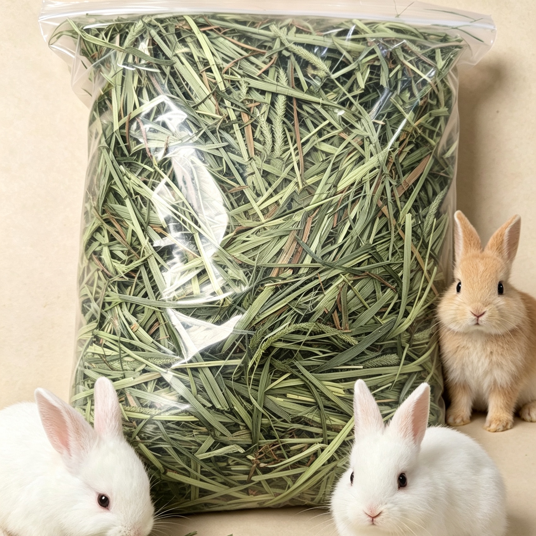 2026新晒干提摩西干草兔兔磨牙牧草龙猫荷兰猪饲料岷县北提五小袋