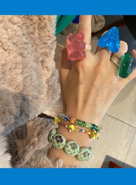 字母夸张戒指女混合实惠