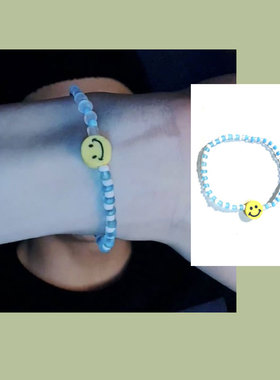 笑脸手链亚克力日韩亚克力的女