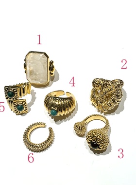 其他女合金日韩个性戒指