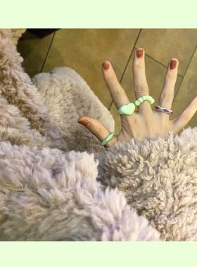 滴油可爱蝴蝶结戒指不褪色