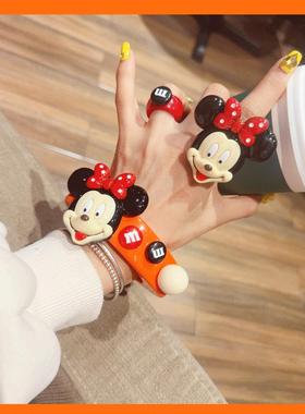 新品可爱卡通个性手镯少女复古几何形韩版