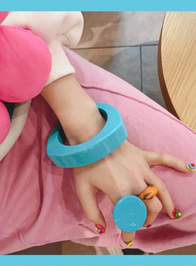 其他日韩女树脂手镯可爱