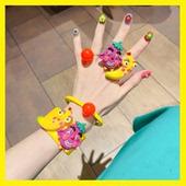 韩国卡通水果茄子高端女少女网红手镯气质女日韩彩色