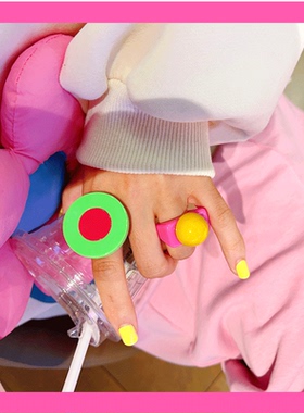 其他绿森林亚克力戒指日韩女