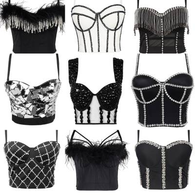 韩国女团blackpink金智妮Lisa朴彩英金泫雅同款吊带背心表演服女