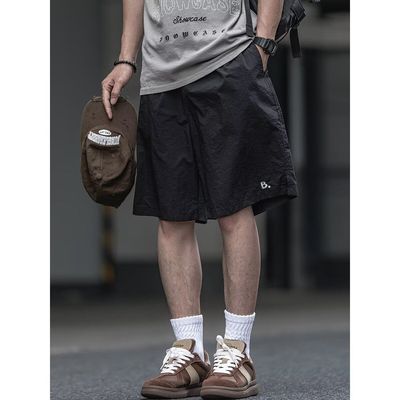 日系cityboy纯色工装短裤男款夏季潮流潮牌宽松休闲男生五分裤子