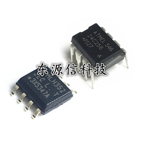 全新 贴片SOP-8 直插DIP-8 AT24C256N AT24C256C-SSHL-T 丝印2ECL