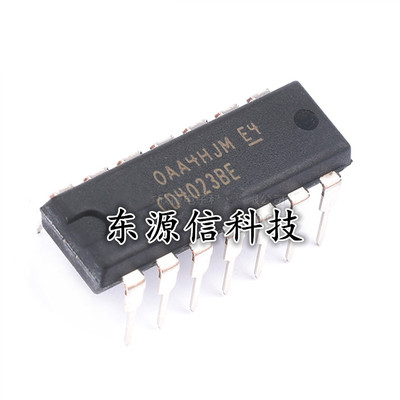 CD4023BE 直插DIP-14 CD4023 全新原装 3输入与非门