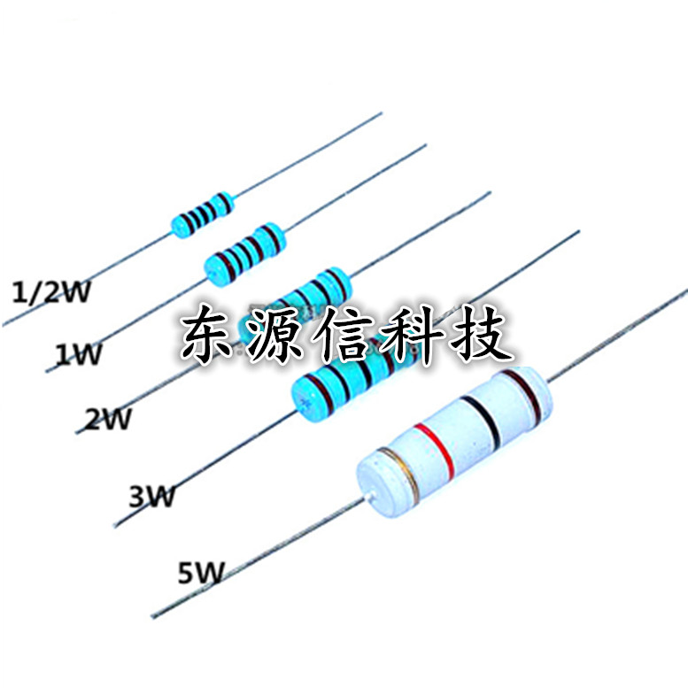 1W直插金属膜五色环电阻1% 10K 12K 15K 18K 20K 22K 24K 27K 30K