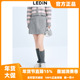 反季 清仓 乐町灰格A字短裙女25年冬季 新款 显瘦半身裙C1GEE4F02