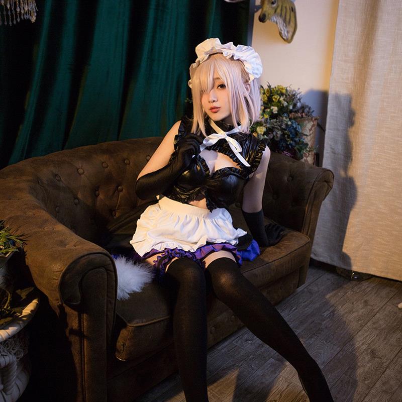 Fate Grand Order玛修马修女仆装 cosplay服装一件代发
