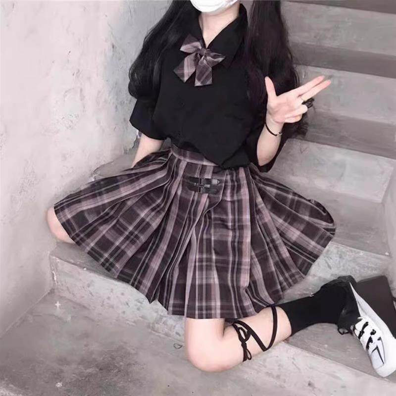 极夜之歌jk制服格裙正版套装全套夏季原创少女裙子短裙百褶裙班服