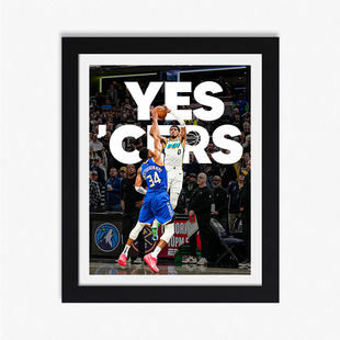 哈利伯顿绝杀字母哥篮球海报壁纸墙贴宿舍装饰体育周边代找高清图