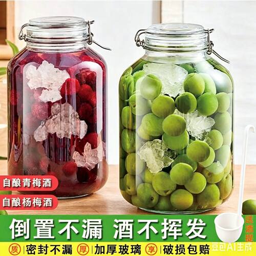 泡酒玻璃瓶密封罐青梅果酒瓶酿酒