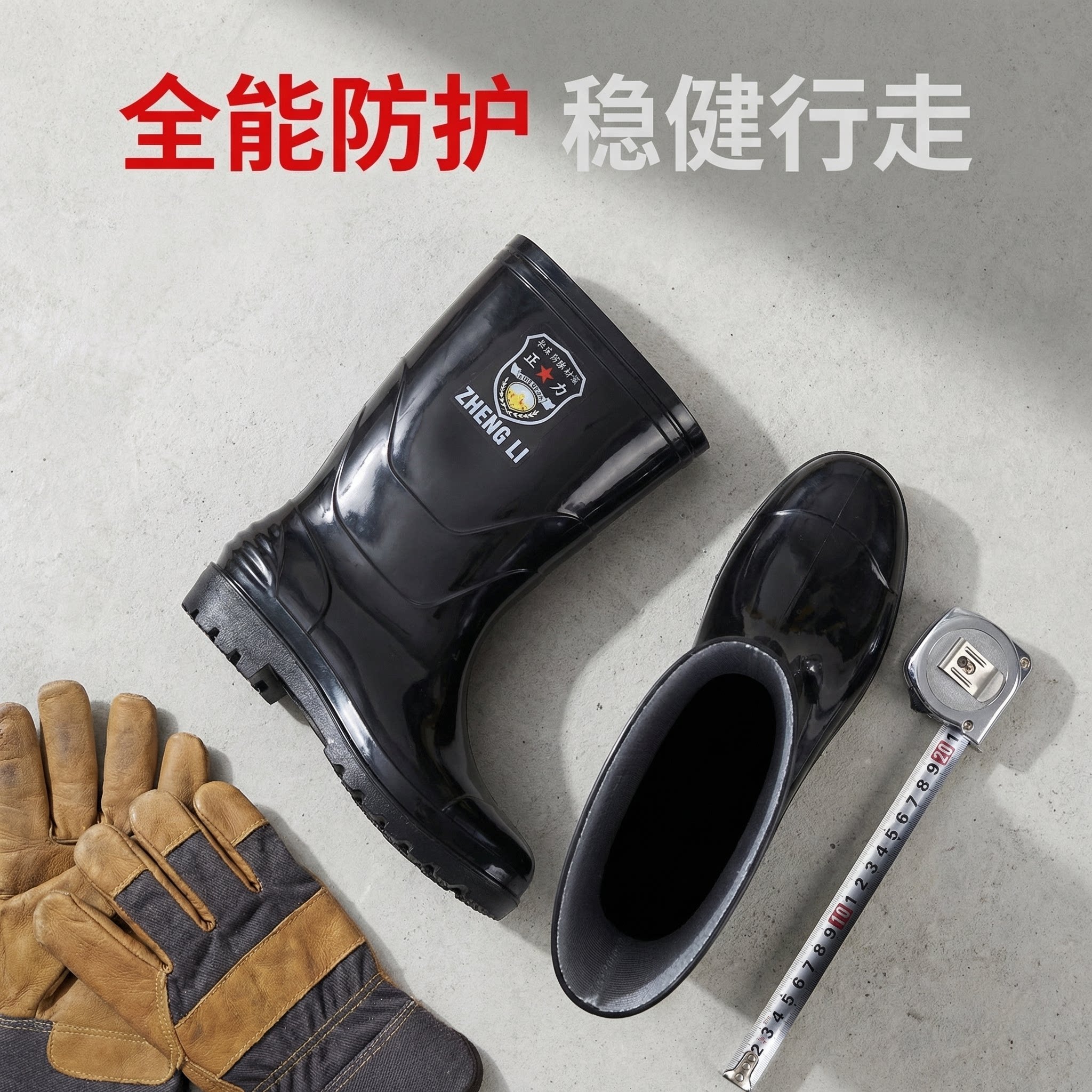 雨鞋男款平底低筒2026新款雨靴下雨天加厚水鞋防水防滑男劳保优质