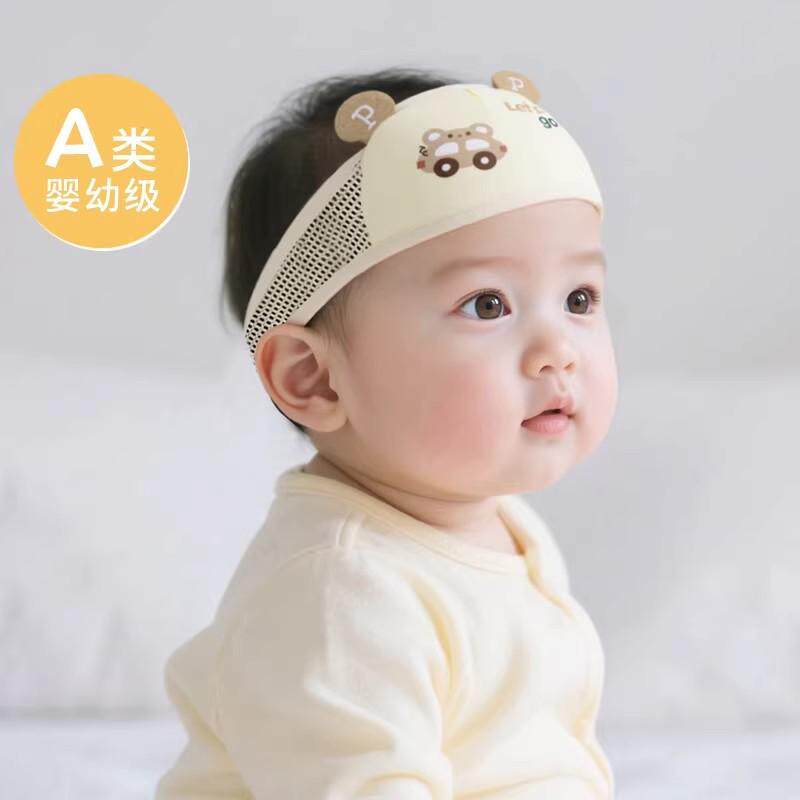 婴儿发带宝宝护囟门帽夏季薄款新
