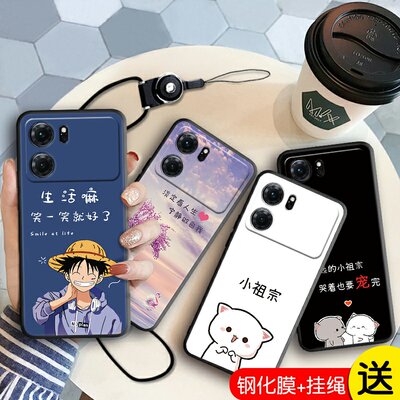 oppoK10手机壳。卡通可爱PGJM10保护套OPPO k10软壳硅胶0pp0k1o送钢化膜opopk10卡通poopk10外壳opoopook10男