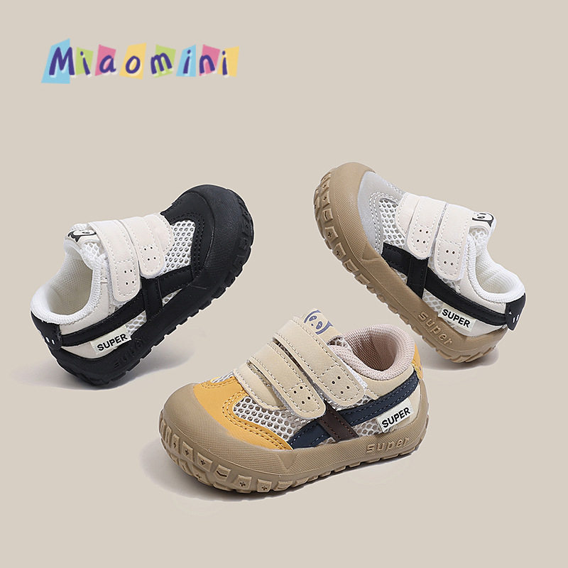 儿童学步鞋2026春夏新款宽楦防撞男宝宝鞋防滑女童单网凉鞋1-3岁