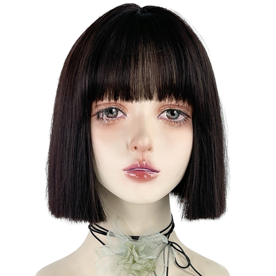 一刀切jk自然日常波波头整顶假发