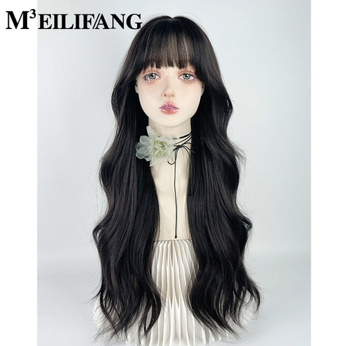 韩系大波浪长卷发lolita整顶假发