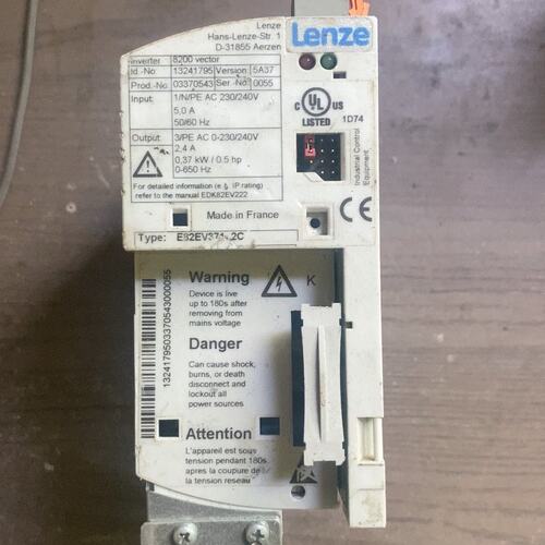 议价-伦茨变频器 E82EV371-2C，德国原装，0.37KW，-可维修