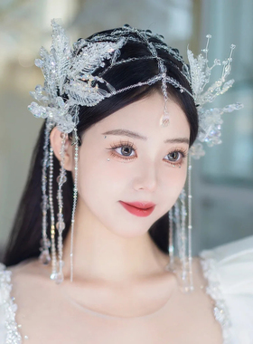 简约新娘树叶对夹套装