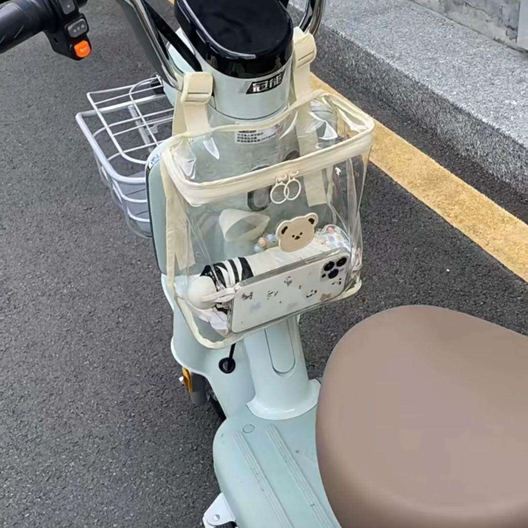 电动车前置物兜防水挂包置物神器雅迪电瓶车收纳储物包手机充电器