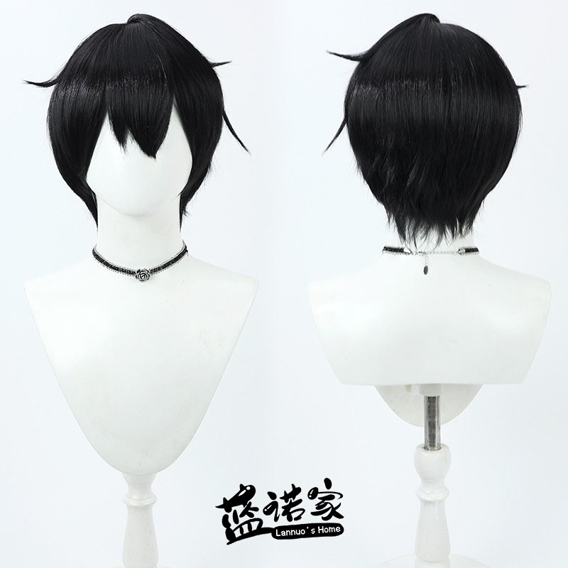【蓝诺家】彩虹社 kuzuha 黑发人类DK版葛叶cos假发仿真头皮微翘