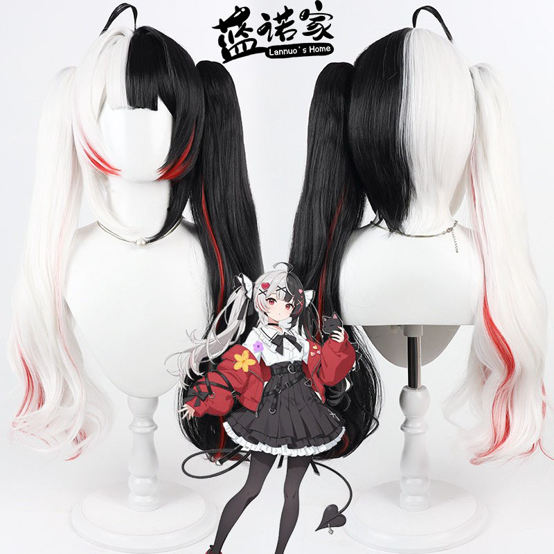 【蓝诺家】异环 安魂曲cos假发Requiem老奶奶 小吸血鬼双拼色渐变图片