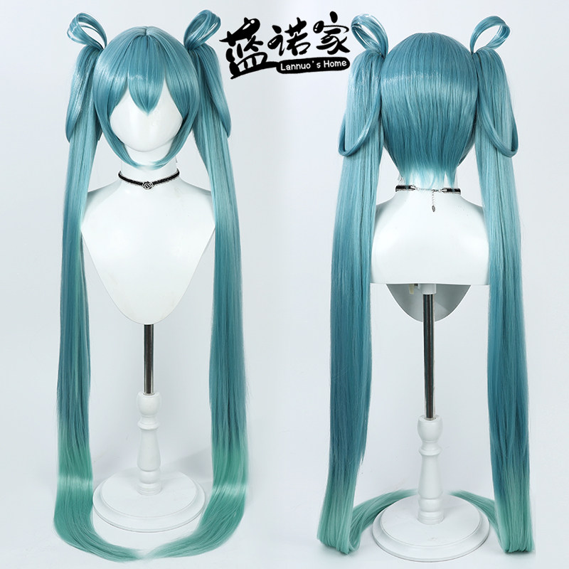 蓝诺家初音未来cos假发