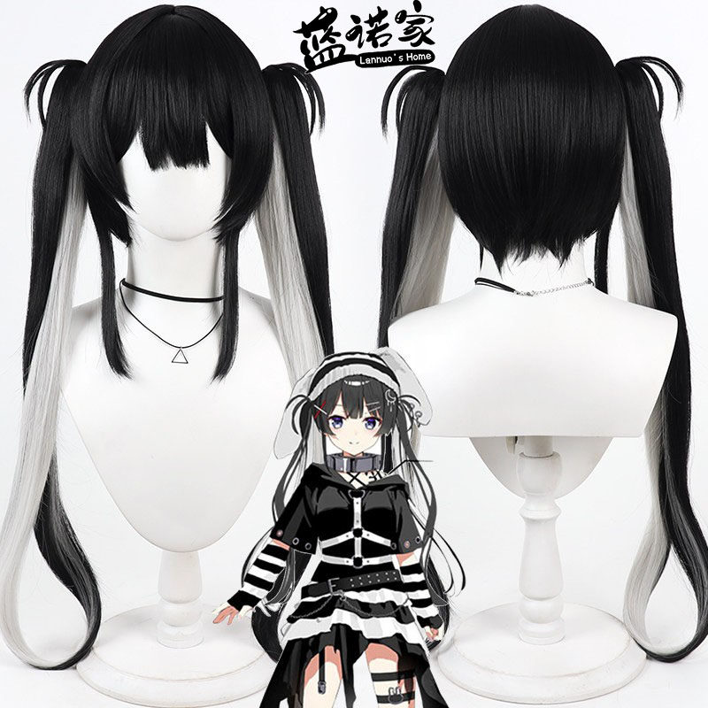 【蓝诺家】虚拟Vtuber播主 月之美兔cos假发 囚服风 地雷兔