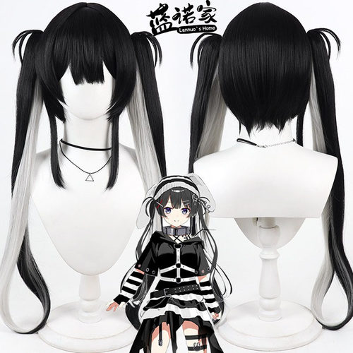 【蓝诺家】虚拟Vtuber播主 月之美兔cos假发 囚服风 地雷兔