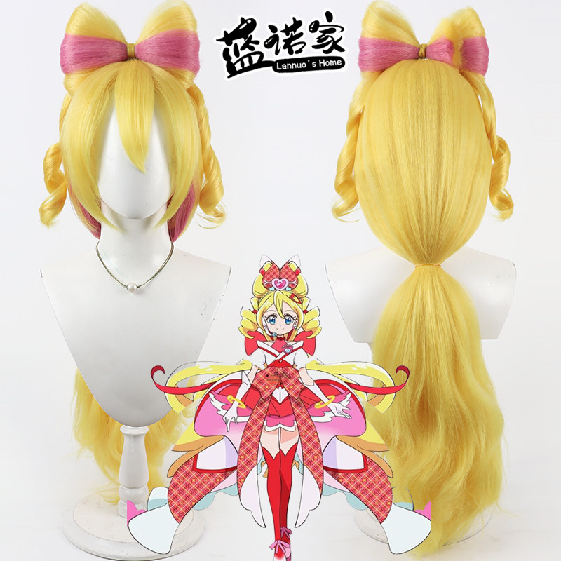 【蓝诺家】光之美少女 咲良歌cos假发偶像之神风格造型分体蝴蝶结