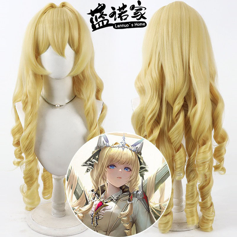 【蓝诺家】胜利女神NIKKE 新的希望皇冠cos假发Crown金黄色螺旋卷