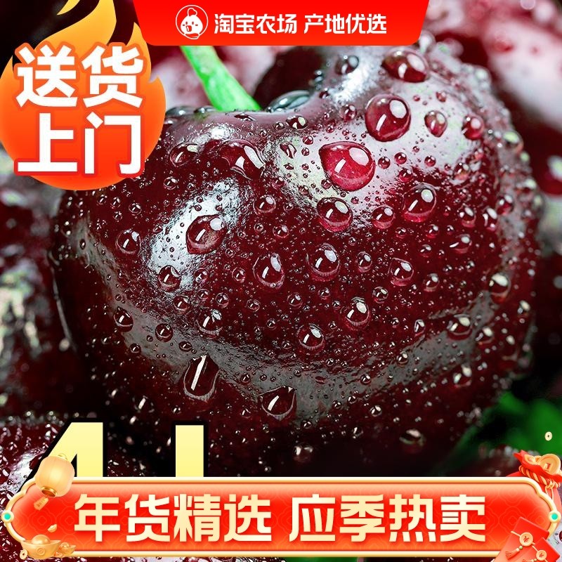 当季脆甜智利车厘子新鲜采摘包邮孕妇水果进口樱桃现货3J4J,水产肉类/新鲜蔬果/熟食,车厘子/樱桃,淘宝优惠券,粉丝福利购,淘宝优惠卷