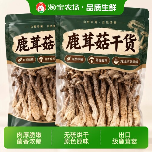 5A鹿茸菇干货500g新鲜高山鹿茸菌菇蘑菇香菇特产新货煲汤原味食材