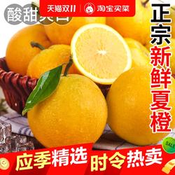 正宗秭归夏橙5斤新鲜橙子水果现摘手剥果冻橙子冰糖甜橙大果整箱