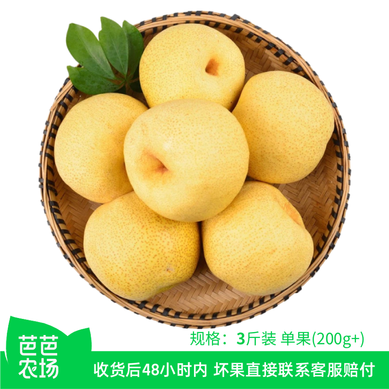 【芭芭农场兑换专享】砀山酥梨3斤200g+