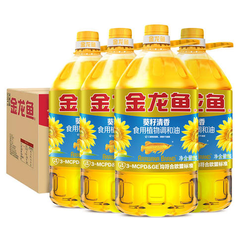 金龙鱼葵籽清香调和油4L*4桶