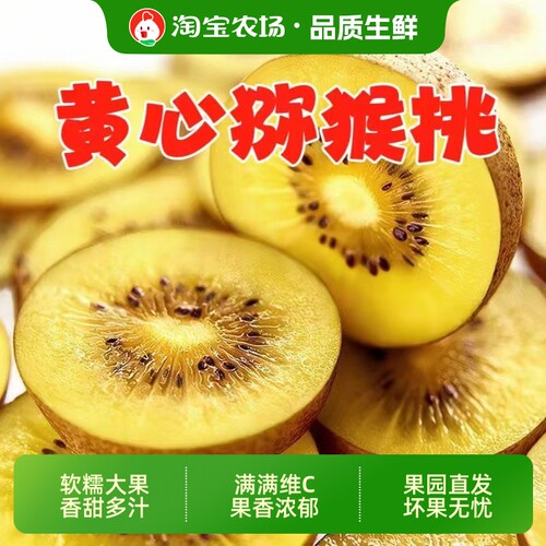 黄心猕猴桃阳光金果奇异果水果礼盒时令鲜果果园直发大果