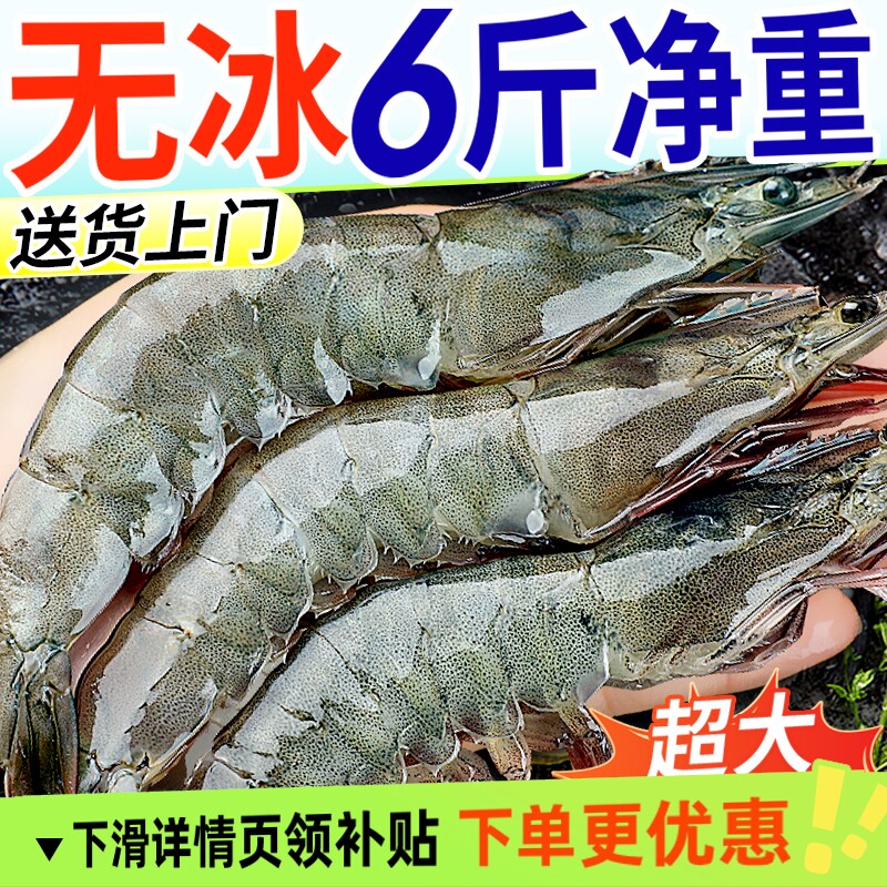 20/30虾特大号鲜活速冻青岛大虾冷冻生海鲜水产大全新鲜基围虾