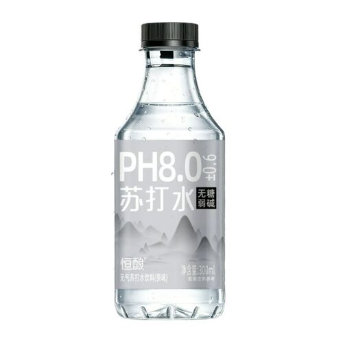 无糖无气弱碱性苏打水饮料300ml*12瓶装起补水碱性水茉莉原味